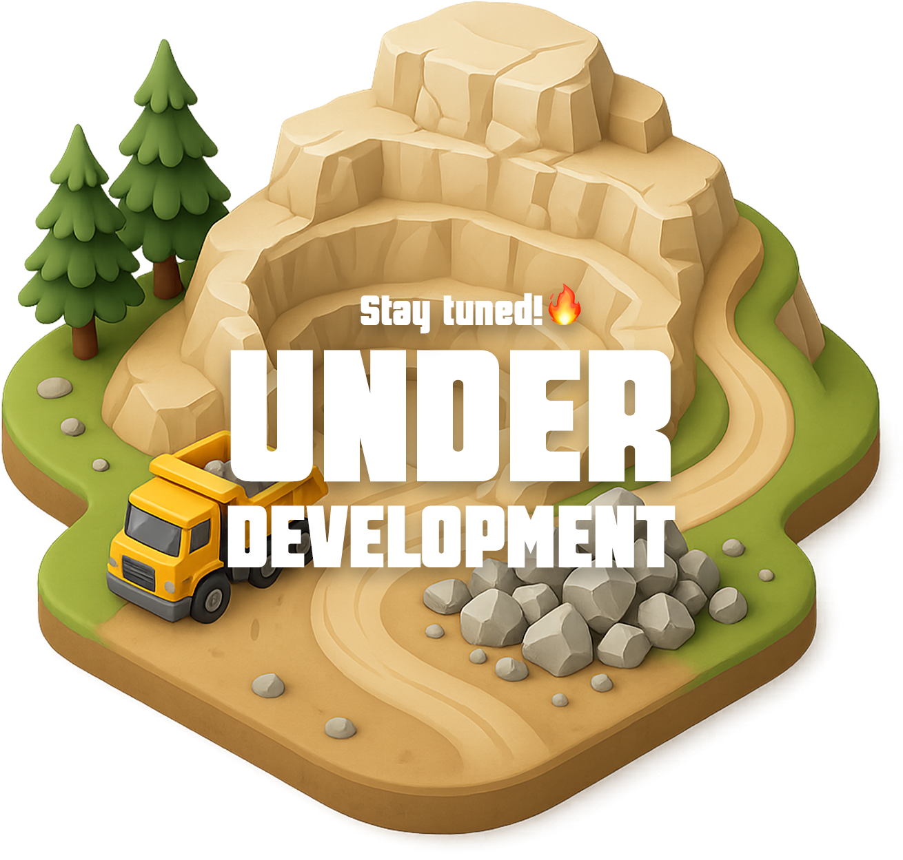 isometric construction art, under development